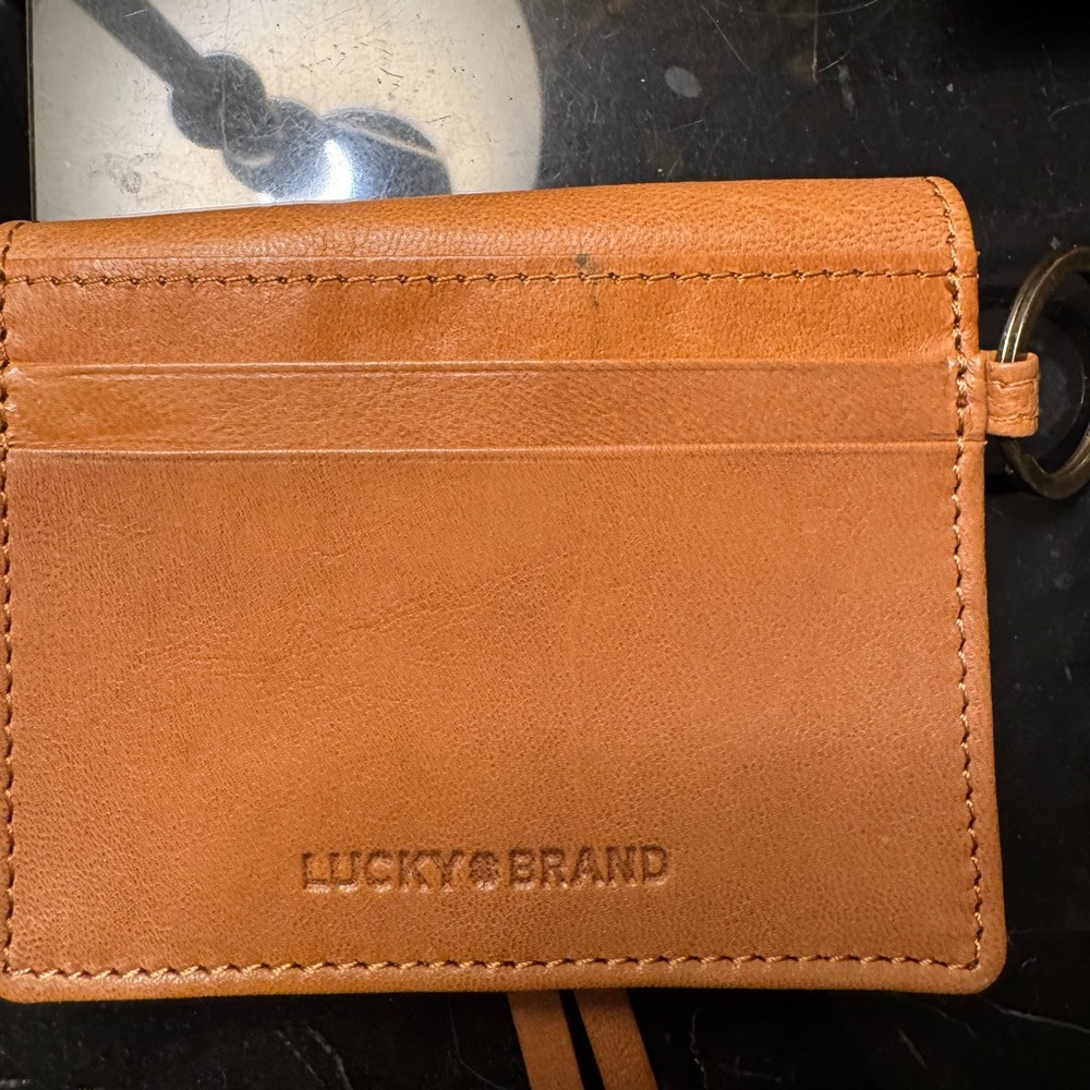 Lucky Brand Tan Leather Coin Purse - Picture 7 of 7